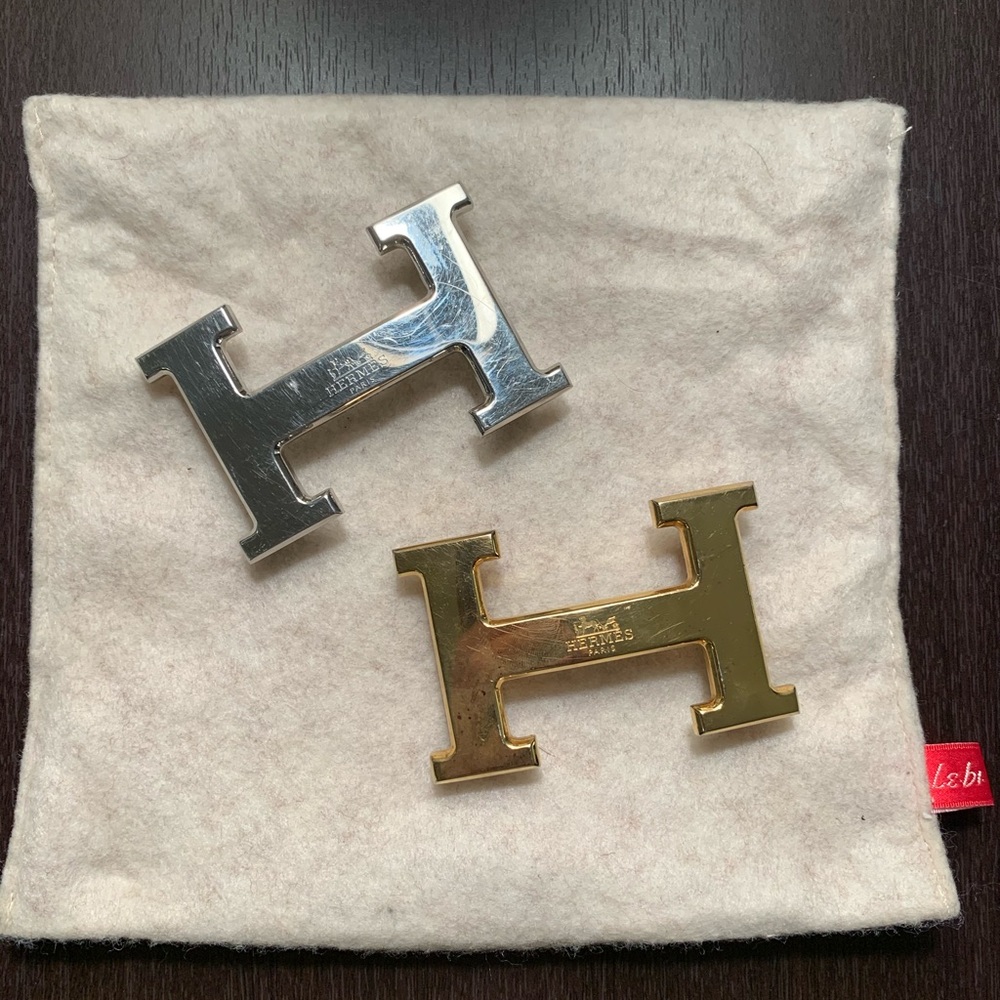 Gold “H” Belt Buckle